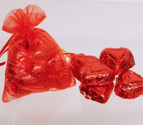 Valentine Net Bag of Hearts