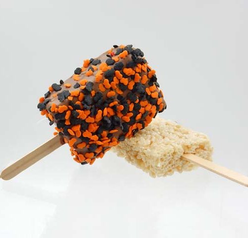 Halloween Rice Crispy Treat Pop